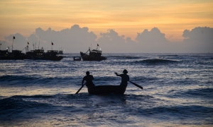 Chợ cá lớn nhất Quảng Nam trước bình minh